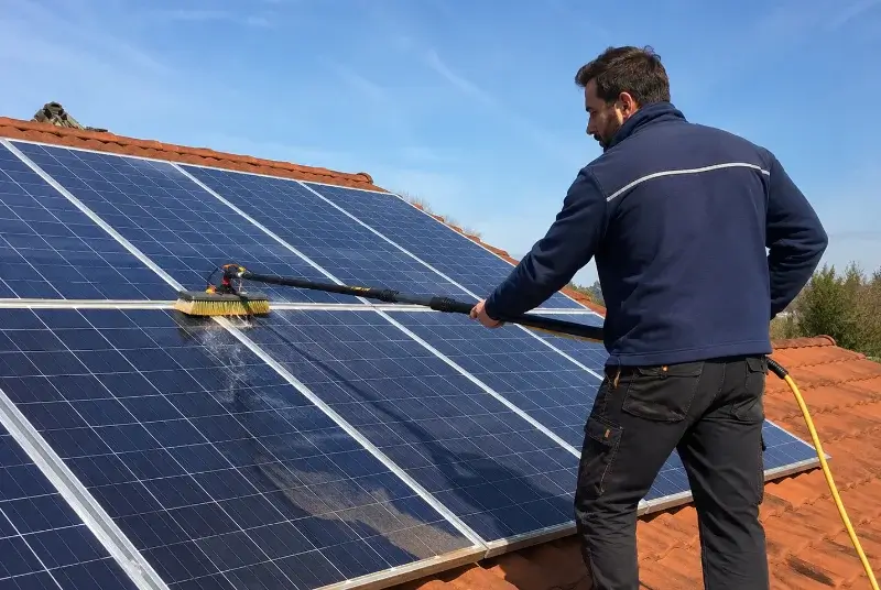Nettoyage et entretien de panneaux solaires à Tournissan