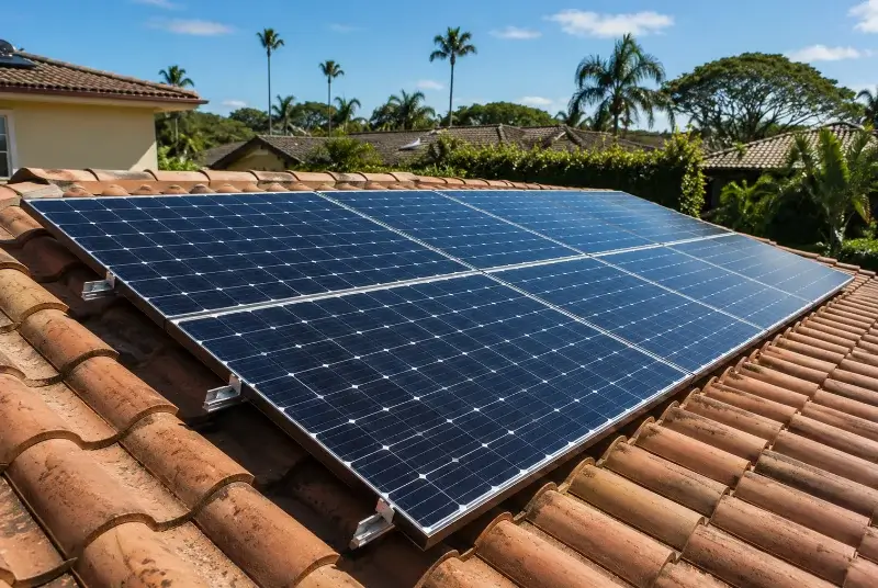 Installation de panneaux solaires à Tournissan